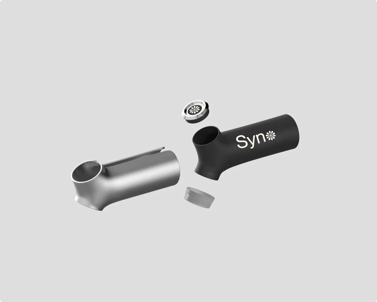 Light grey panel showing the Syno device