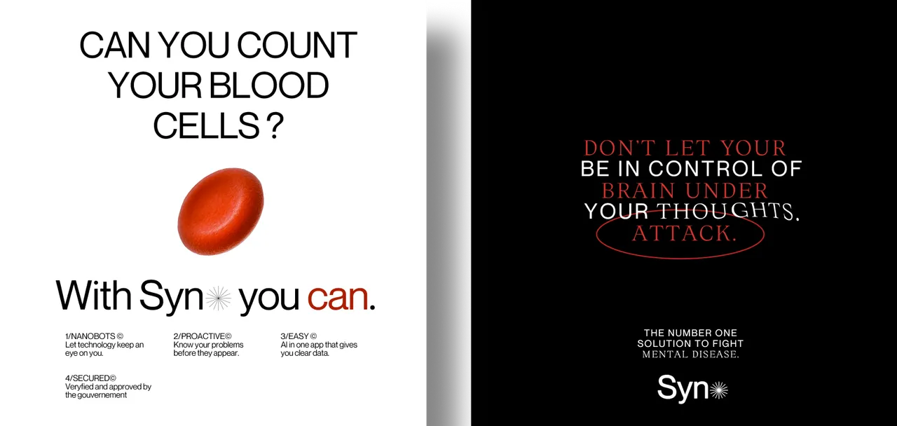 Two Syno posters side by side